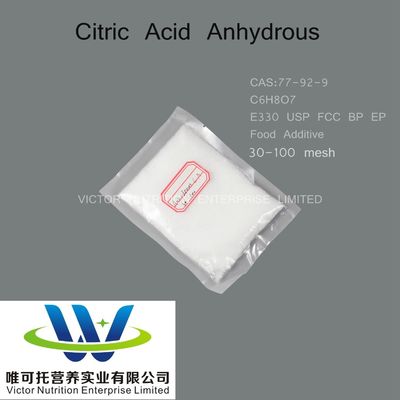 食品添加物で覆われたリン酸 公式 C6H8O7 CAS番号 77-92-9 保証